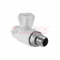 Кран шаровой  для радиатора прямой PP-R 20х1/2"  (цвет серый)